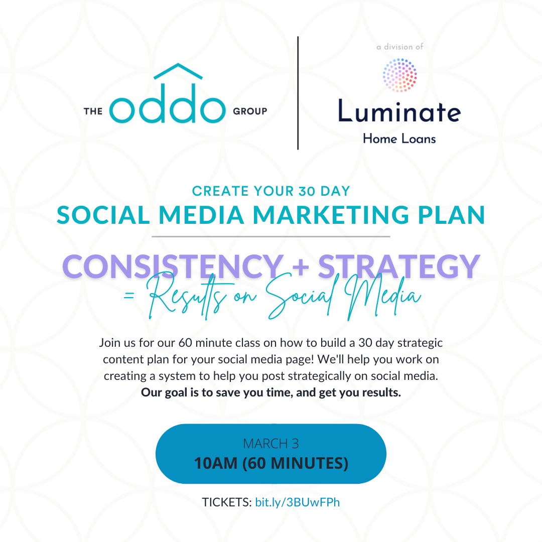 Social Media Marketing Plan Oddo Group Mortgage Lender
