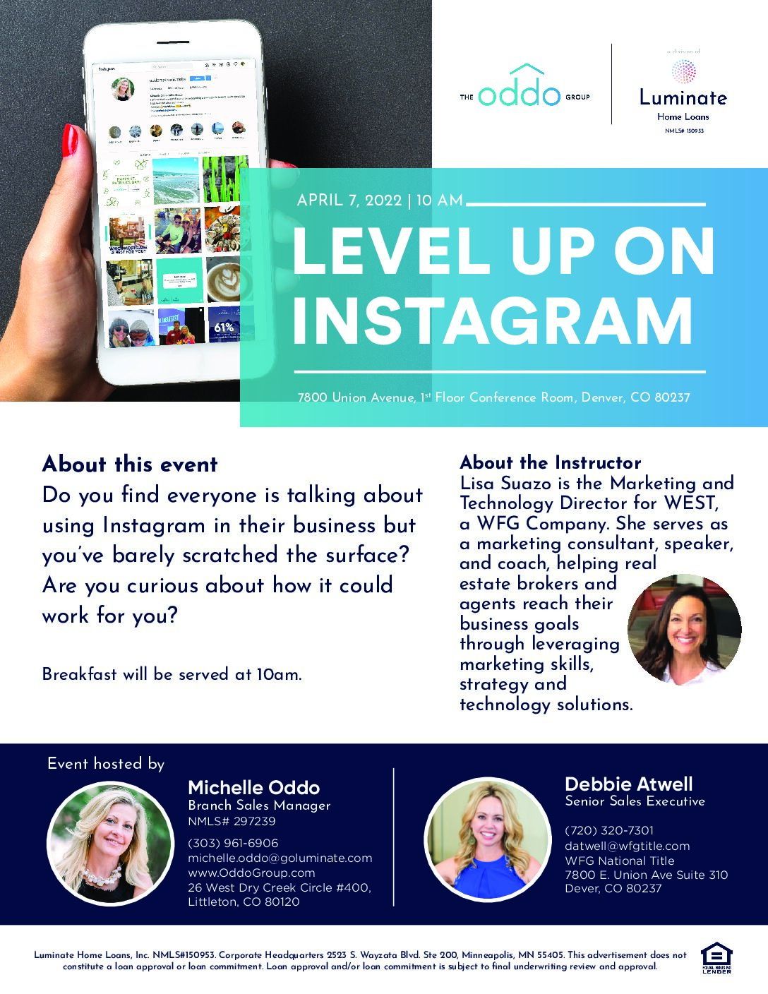 Level Up On Instagram Event Oddo Group Mortgage Lender